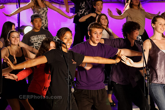 Night of Magic 2012 Rehearsals by the Burbank High VMA Choirs at Pickwick Gardens, Burbank California, 11-3-2012