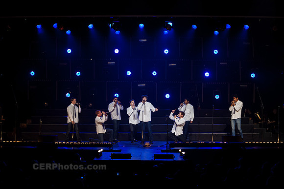 Sound Dogs Advanced Men's Choir Performing at the Burbank High School Vocal Music Association VMA Pop Show 2013 May 16-18 California