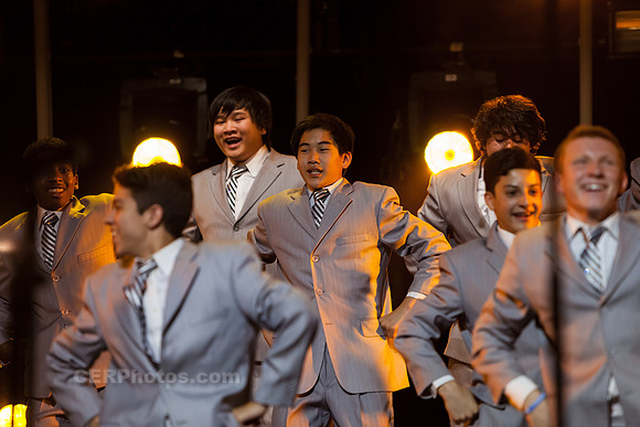 Sound Dogs Advanced Men's Choir Performing at the Burbank High School Vocal Music Association VMA Pop Show 2013 May 16-18 California