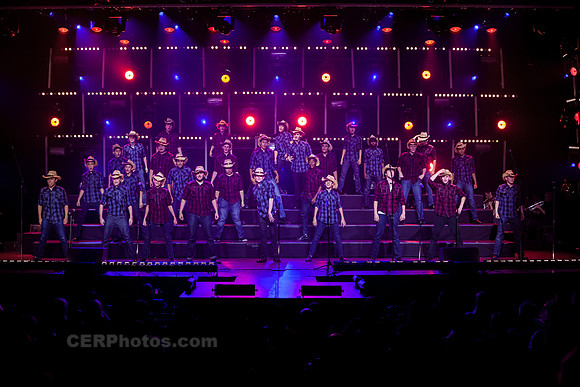 Sound Dogs Advanced Men's Choir Performing at the Burbank High School Vocal Music Association VMA Pop Show 2013 May 16-18 California