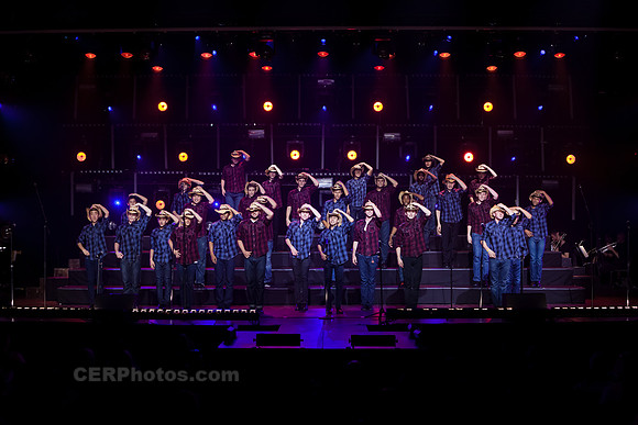 Sound Dogs Advanced Men's Choir Performing at the Burbank High School Vocal Music Association VMA Pop Show 2013 May 16-18 California