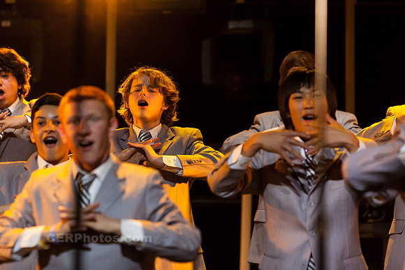Sound Dogs Advanced Men's Choir Performing at the Burbank High School Vocal Music Association VMA Pop Show 2013 May 16-18 California
