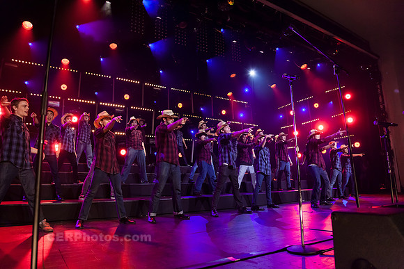 Sound Dogs Advanced Men's Choir Performing at the Burbank High School Vocal Music Association VMA Pop Show 2013 May 16-18 California