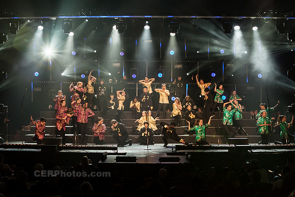 OUT OF THE BLUE Mixed Choir Performing at the Burbank High School Vocal Music Association VMA Pop Show 2013 May 16-18 California